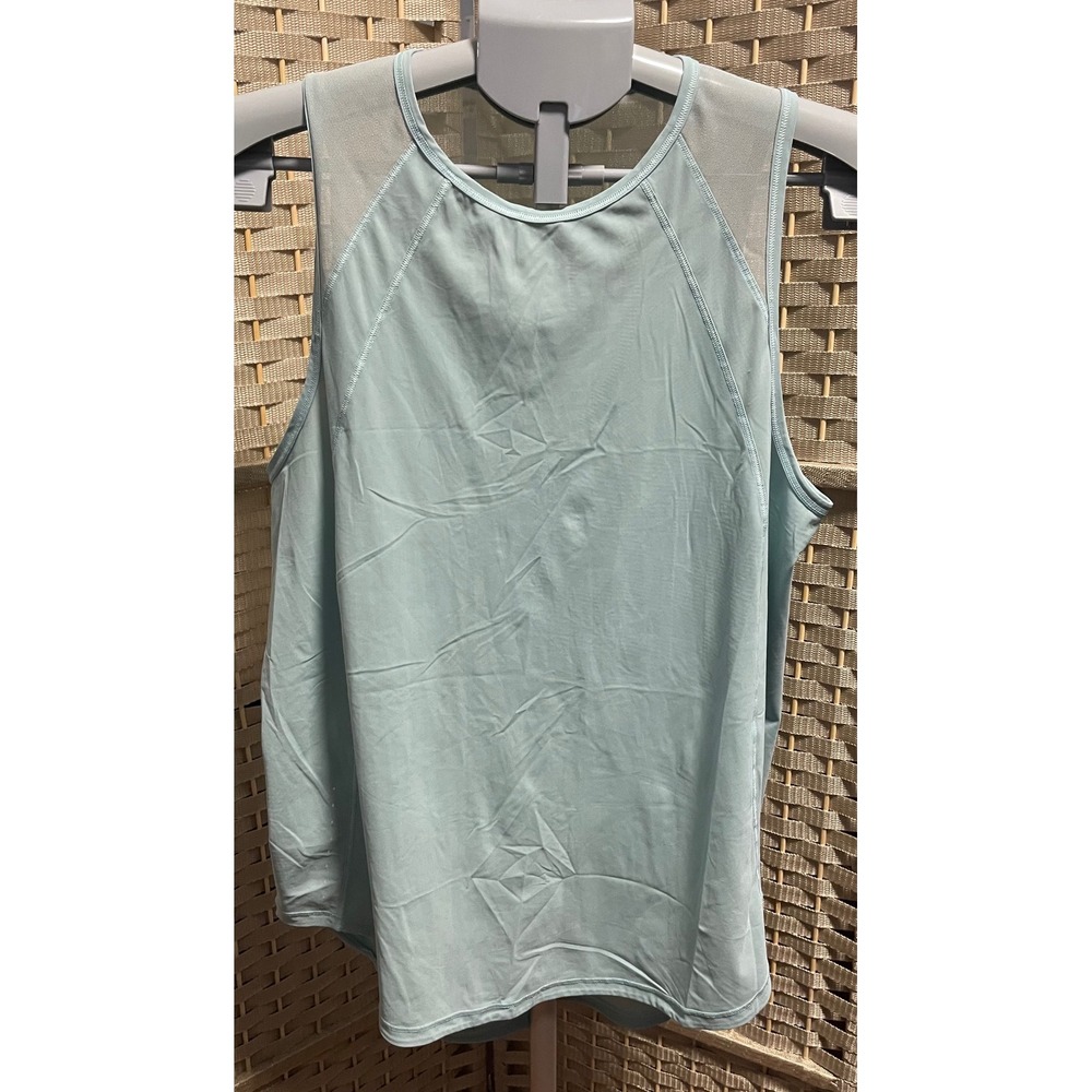 Lululemon Sculpt Tank Top Light Blue Mint Mesh Back Running Shirt
Size 10